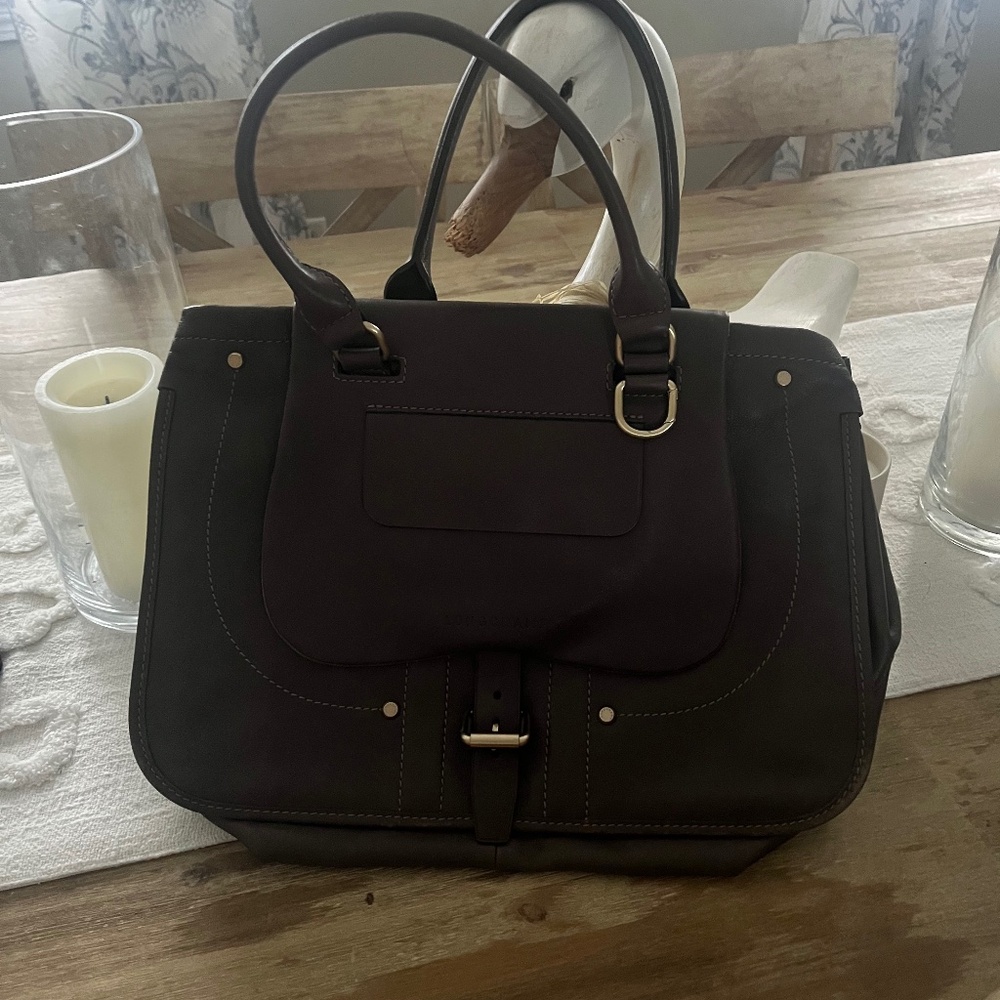 Longchamps Grey Leather bag